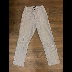 BRANDY MELVILLE striped pants, ankle cut